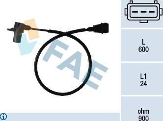 FAE 79011 - Датчик импульсов, коленвал autodnr.net