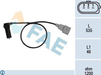 FAE 79067 - Датчик импульсов, коленвал avtokuzovplus.com.ua