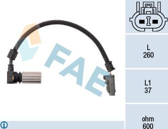 FAE 79086 - Датчик частоти обертання, автоматична коробка передач autocars.com.ua