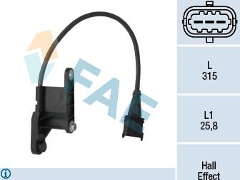 FAE 79121 - Датчик, положение распределительного вала autodnr.net