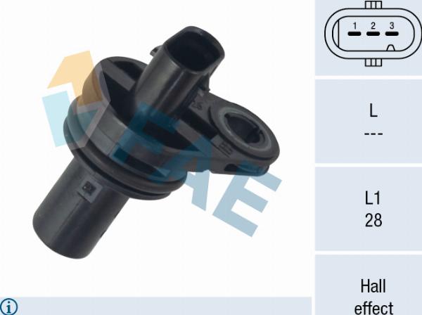 FAE 79259 - Датчик, положення розподільного валу autocars.com.ua