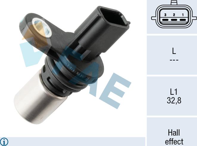 FAE 79271 - Датчик імпульсів, колінчастий вал autocars.com.ua