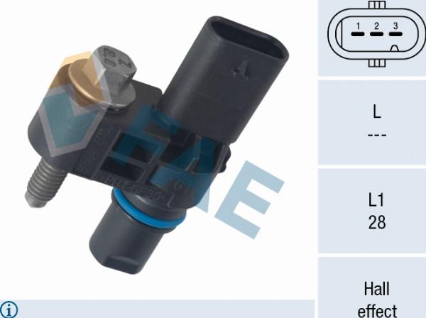 FAE 79276 - Датчик, положення розподільного валу autocars.com.ua