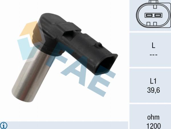FAE 79494 - Датчик імпульсів, колінчастий вал autocars.com.ua
