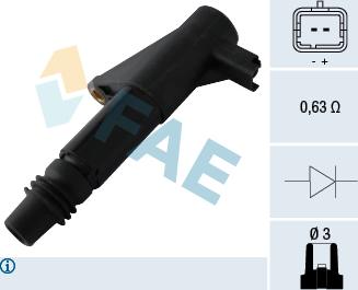 FAE 80309 - Катушка зажигания avtokuzovplus.com.ua