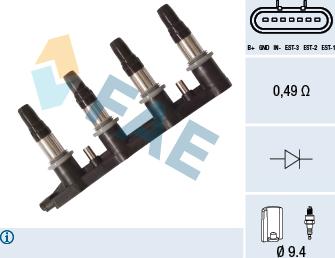 FAE 80353 - Котушка запалювання autocars.com.ua