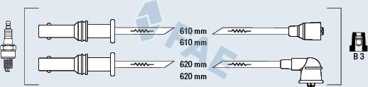 FAE 83237 - Комплект проводів запалювання autocars.com.ua