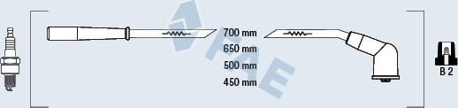 FAE 83266 - Комплект проводов зажигания avtokuzovplus.com.ua