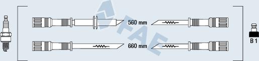 FAE 83300 - Комплект проводів запалювання autocars.com.ua