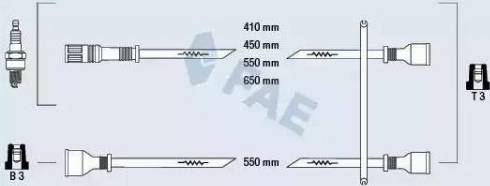 FAE 83910 - Комплект проводів запалювання autocars.com.ua