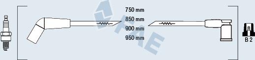 FAE 85114 - Комплект проводів запалювання autocars.com.ua