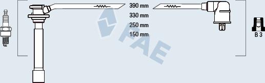 FAE 85146 - Комплект проводов зажигания avtokuzovplus.com.ua