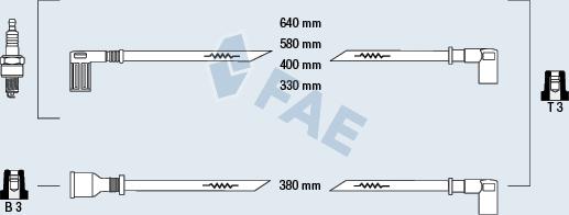 FAE 85271 - Комплект проводов зажигания avtokuzovplus.com.ua