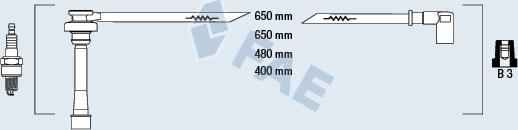 FAE 85381 - Комплект проводів запалювання autocars.com.ua