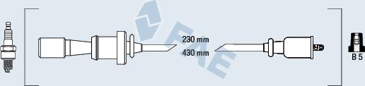 FAE 85384 - Комплект проводів запалювання autocars.com.ua