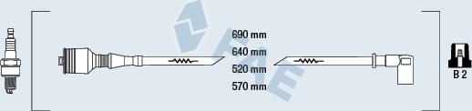 FAE 85401 - Комплект проводів запалювання autocars.com.ua