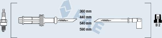 FAE 85600 - Комплект проводов зажигания avtokuzovplus.com.ua