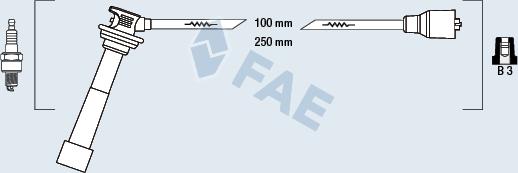 FAE 85806 - Комплект проводів запалювання autocars.com.ua