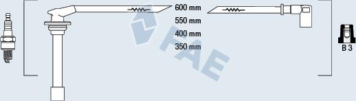 FAE 85830 - Комплект проводов зажигания autodnr.net