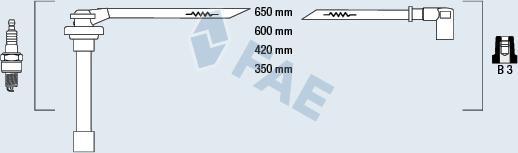 FAE 85860 - Комплект проводів запалювання autocars.com.ua