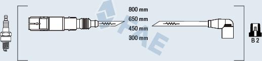 FAE 85874 - Комплект проводов зажигания avtokuzovplus.com.ua