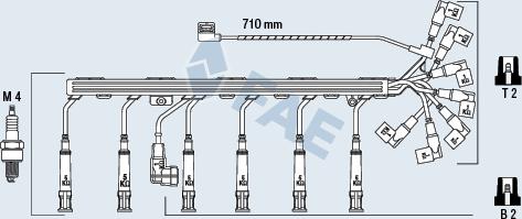 FAE 85920 - Комплект проводів запалювання autocars.com.ua