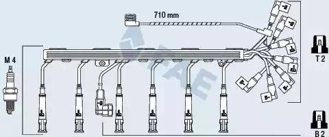 FAE 85930 - Комплект проводов зажигания avtokuzovplus.com.ua