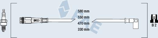 FAE 86040 - Комплект проводів запалювання autocars.com.ua