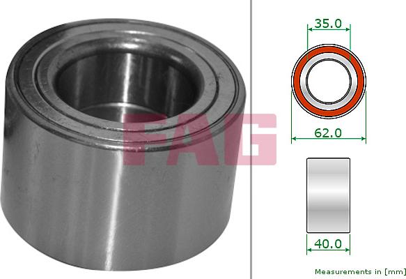 FAG 713 2039 10 - Підшипник ступиці колеса autocars.com.ua