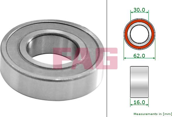 FAG 713 2041 10 - Подшипник ступицы колеса autodnr.net