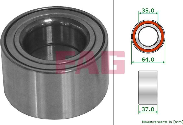 FAG 713 2044 10 - Подшипник ступицы колеса autodnr.net