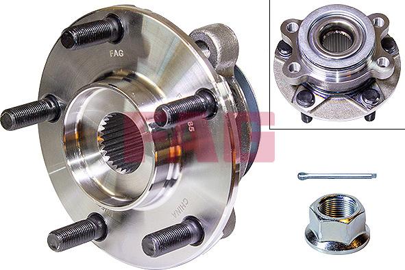 FAG 713 6332 10 - Комплект подшипника ступицы колеса autodnr.net