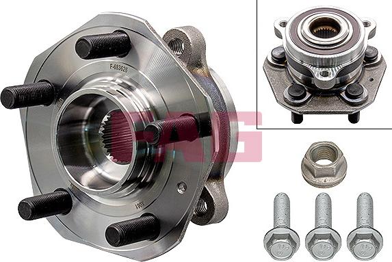 FAG 713 6980 20 - Комплект підшипника маточини колеса autocars.com.ua