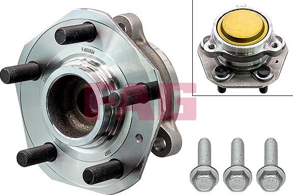 FAG 713 6980 40 - Комплект підшипника маточини колеса autocars.com.ua