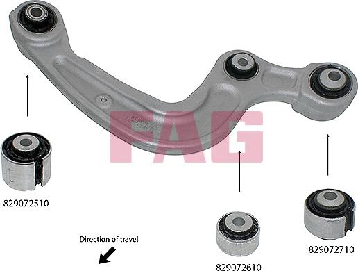 FAG 829 0725 10 - Сайлентблок, важеля підвіски колеса autocars.com.ua