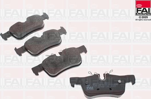 FAI AutoParts BP202 - Гальмівні колодки, дискові гальма autocars.com.ua