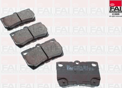 FAI AutoParts BP501 - Гальмівні колодки, дискові гальма autocars.com.ua