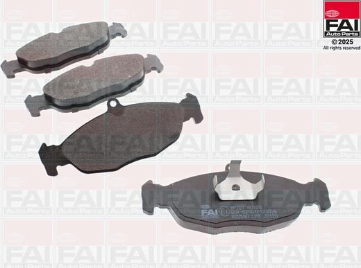 FAI AutoParts BP707 - Гальмівні колодки, дискові гальма autocars.com.ua