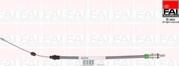 FAI AutoParts FBC0018 - Тросик, cтояночный тормоз avtokuzovplus.com.ua