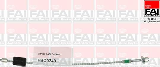 FAI AutoParts FBC0249 - Трос, гальмівна система autocars.com.ua