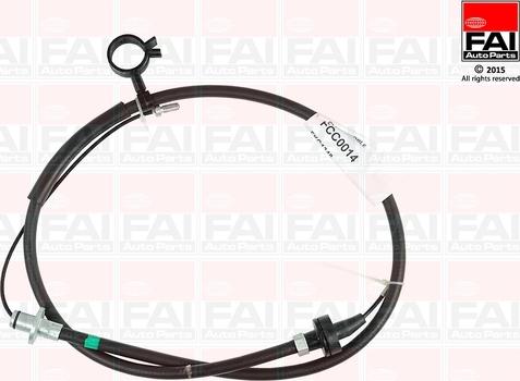 FAI AutoParts FCC0014 - Трос, управління зчепленням autocars.com.ua