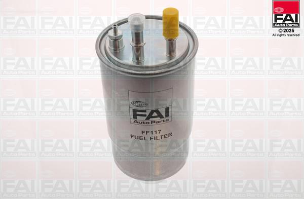 FAI AutoParts FF117 - Паливний фільтр autocars.com.ua