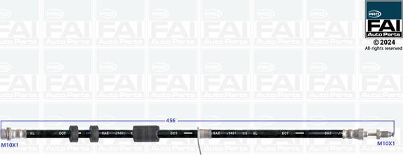FAI AutoParts FPBH116 - Гальмівний шланг autocars.com.ua