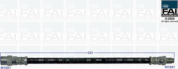 FAI AutoParts FPBH201 - Гальмівний шланг autocars.com.ua
