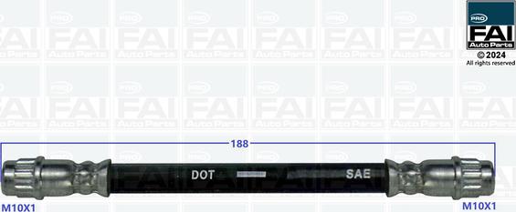 FAI AutoParts FPBH203 - Гальмівний шланг autocars.com.ua