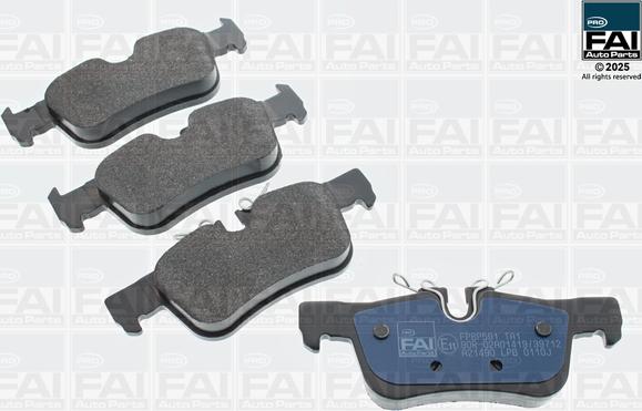 FAI AutoParts FPBP591 - Гальмівні колодки, дискові гальма autocars.com.ua