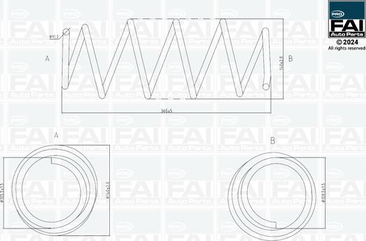 FAI AutoParts FPCS104 - Пружина ходовой части autodnr.net