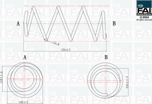 FAI AutoParts FPCS118 - Пружина ходовой части autodnr.net