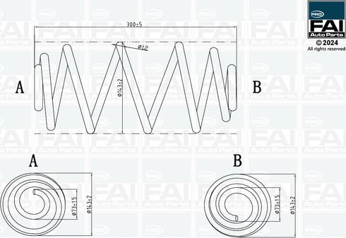 FAI AutoParts FPCS122 - Пружина ходовой части autodnr.net