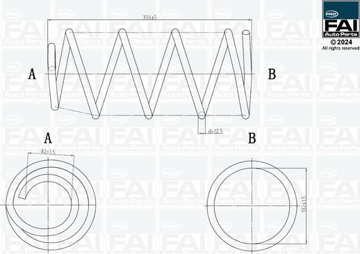 FAI AutoParts FPCS129 - Пружина ходовой части autodnr.net